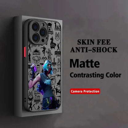Puzdro na telefón Hot Game F-Fortnites pre Oppo A6 A5 A5x A59 A98 A38 A58 A78 A76 A57 A17 A55 A94 A74 A54 A16K A16 Pro 5G, matný kryt