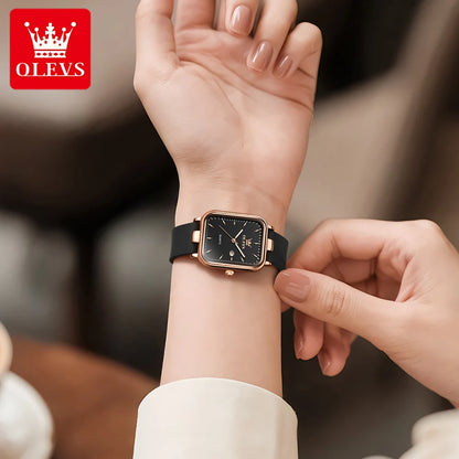 OLEVS 7089 Watch For Women Top Brand Calendar Quartz Woman Watch Waterproof Luminous Simple Fashion Elegant Ladies Hand Clock