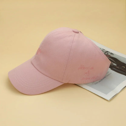 Hot High Ponytail Kids Hat Baseball Cap For Girls Boys Travel Sun Hat Adjustable Children Peaked Caps Hollow Back Ponytail Caps