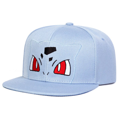 Hot Pokemon Squirtle Pikachu Bulbasaur Charmander‌ Embroidery Baseball Cap Cute Anime Adjustable Sun Hat Outdoor Sports Gifts