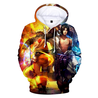 New Naruto Hoodies Character Suit 3D Digital Color Printed Hoodie Sports and Leisure Pullover Hooded Sweatshirt for Men Women