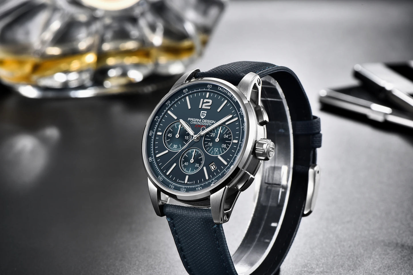 PAGANI DESIGN 2025 New Men Quartz Watches VK63 Fashion Casual 100M Water Resistant Sapphire Glass Stainless Steel Watches