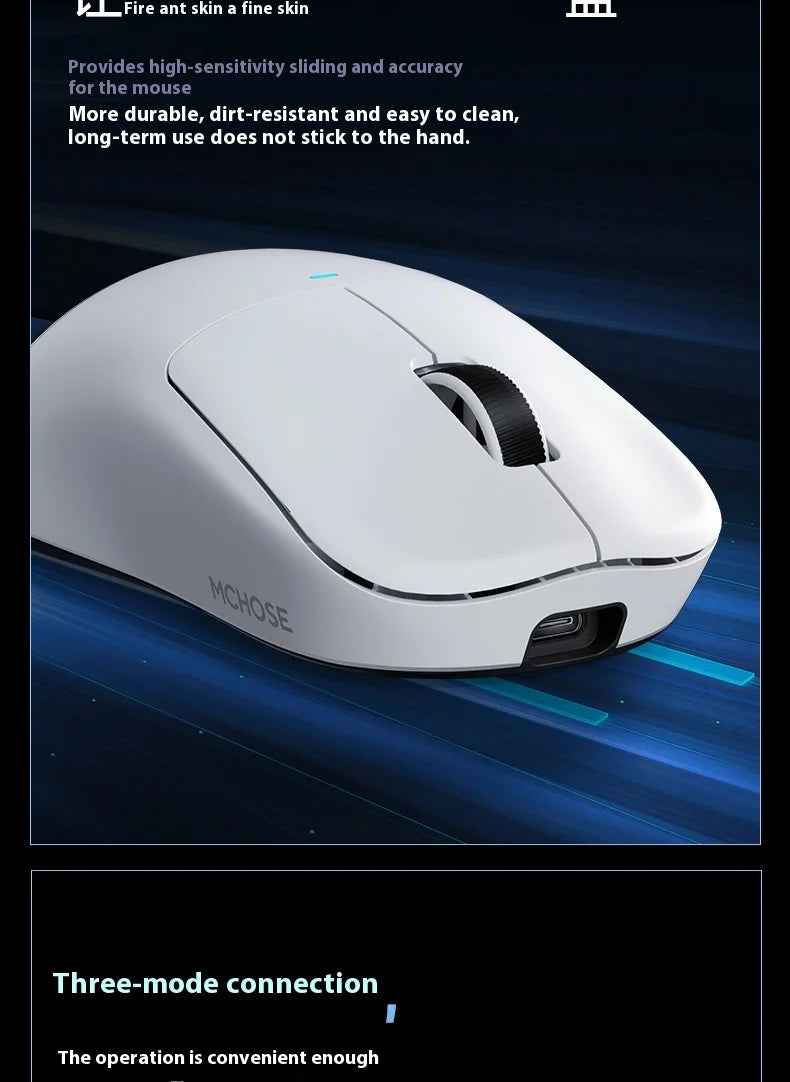 MCHOSE M7 Ultra Ergonomiczna mysz gamingowa PAW3950 Super Sensor TOPSPEED 8000Hz Polling Rate Lekka konstrukcja Realtek Master Mice