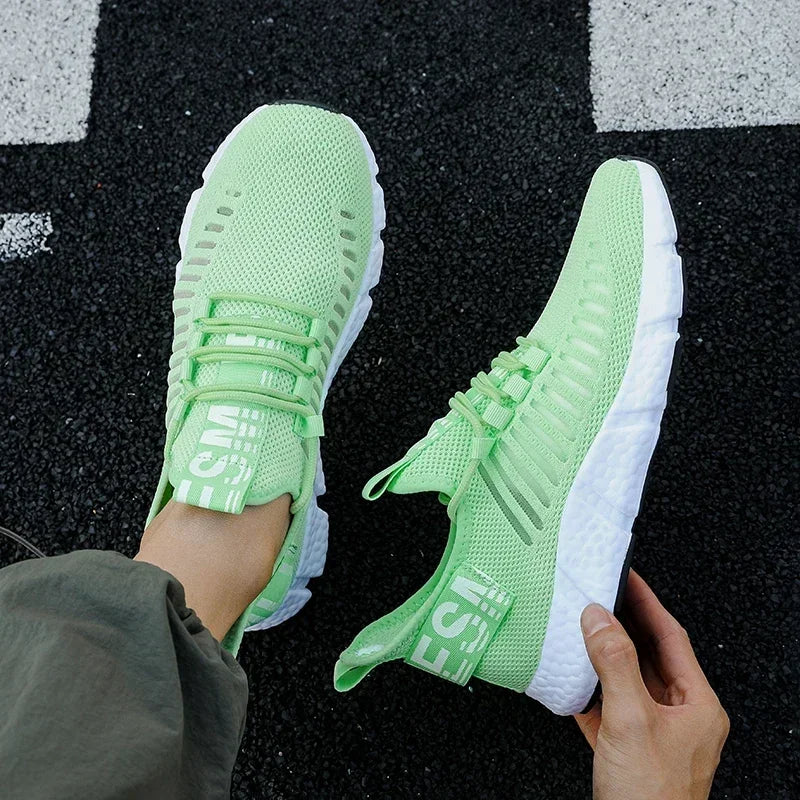Summer Men Sneakers Lightweight Breathable Mesh Outdoor Casual Shoes Fashionable Tennis Training Shoes Men's Shoes Free Shipping