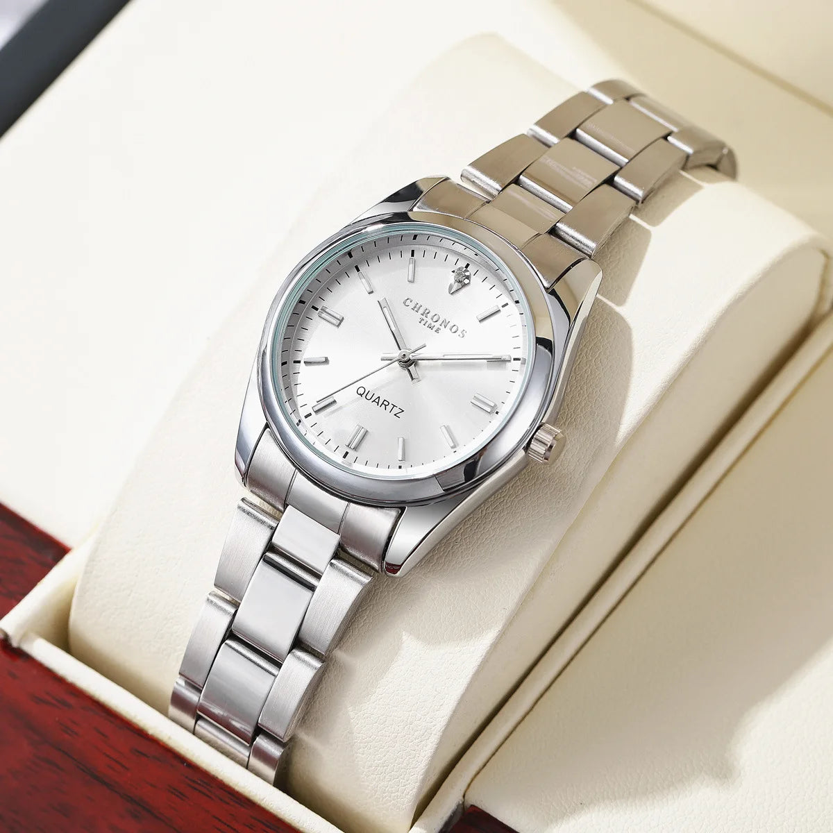 CHRONOS Women's Wrist watch Original Luxury Watches for Ladies Waterproof Stainless Steel Quartz Woman Wristwatch 2023 trend