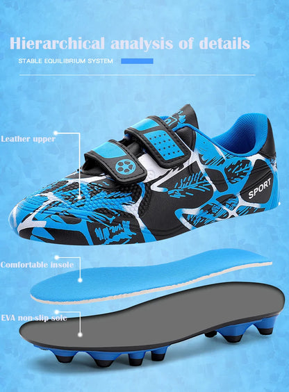 Soccer Cleats for Men Women Breathable Lightweight Anti Slip Firm Ground for Outdoor Football Training Match Sports