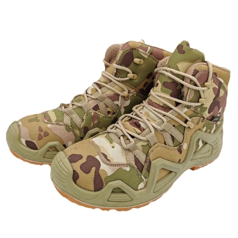 Lynjacye – zielone buty bojowe o średniej wysokości dla mężczyzn i kobiet, rozmiary 39–46, buty outdoorowe, treningowe, turystyczne, pustynne, do wspinaczki, Bota Masculina