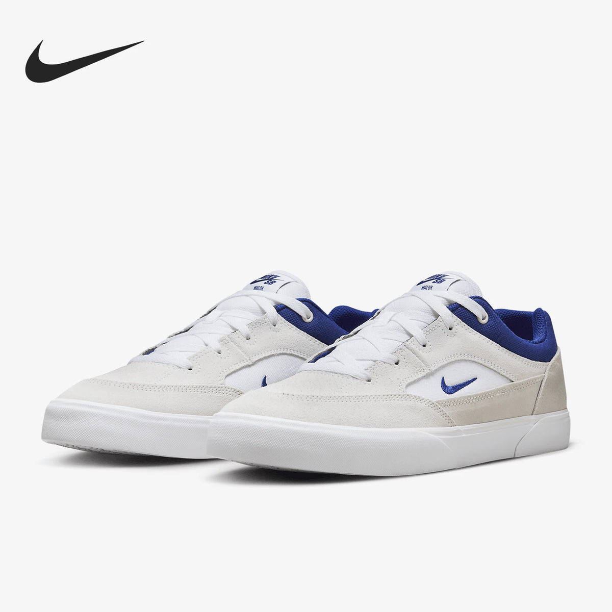 Baskets de sport Nike Authentic SB Malor pour homme, basses, à lacets, résistantes à l'usure FV6064-100