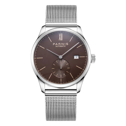 Parnis Mechanical Watches Minimalist Watch for Men Wristwatch Luxury Waterproof Automatic hombre Relogio Masculino Calendar 2025