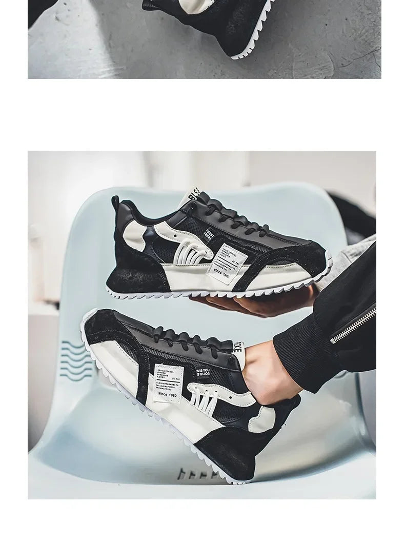 Men Luxury Sneakers Sports Shoes Moccasins Chunky Men Casual Sneakers Comfortable Breathable Trend Designed Personality Shoes