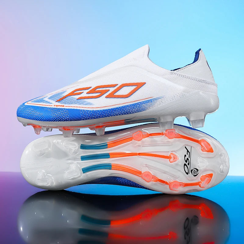 New Men Football Boots Non-Slip Boys Soccer Shoes Grass Cleats High-quality Match Sneakers Hot-selling Outdoor High-top Light