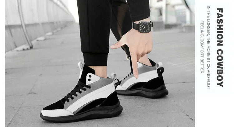 High-top Heightening Shoes Elevator Shoe Height Increase Footwear Men Height Increase Insole 6CM 8CM 10CM Sneakers Shoes