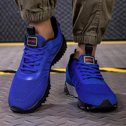 Men Running Shoes Lightweight Breathable Jogging Sport Shoes Male Lace-up Fashion Comfort Non-slip Casual Sneakers Man
