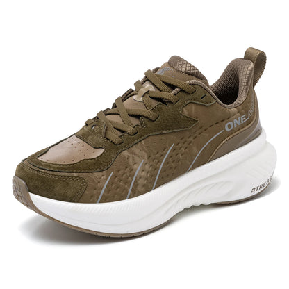 ONEMIX 2025 Winter Training Running Shoes for Men Sport Shoes Leather Warm Wear-Resistant Female Jogging Shoes Walking Sneakers