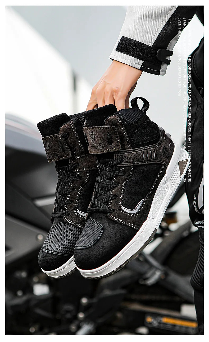 Motorcycle Boots 2026 New Men Women Motorbike Riding Shoes Breathable Biker Boots Motorboats Motorcycle Shoes Bota
