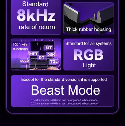 AULA WIN60 HE Magnetic Keyboard Wired Trigger 8K Return Esports Gamer Customize RGB Mechanical Gaming Keyboard
