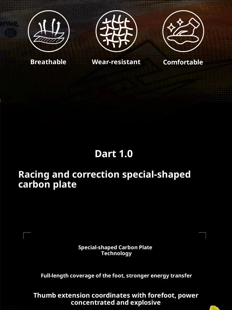 CIERSES MFXZG Carbon Plate Marathon Running Racing Shoes Professional Package Support Shock Absorber Ultra-light Sports shoes ﻿