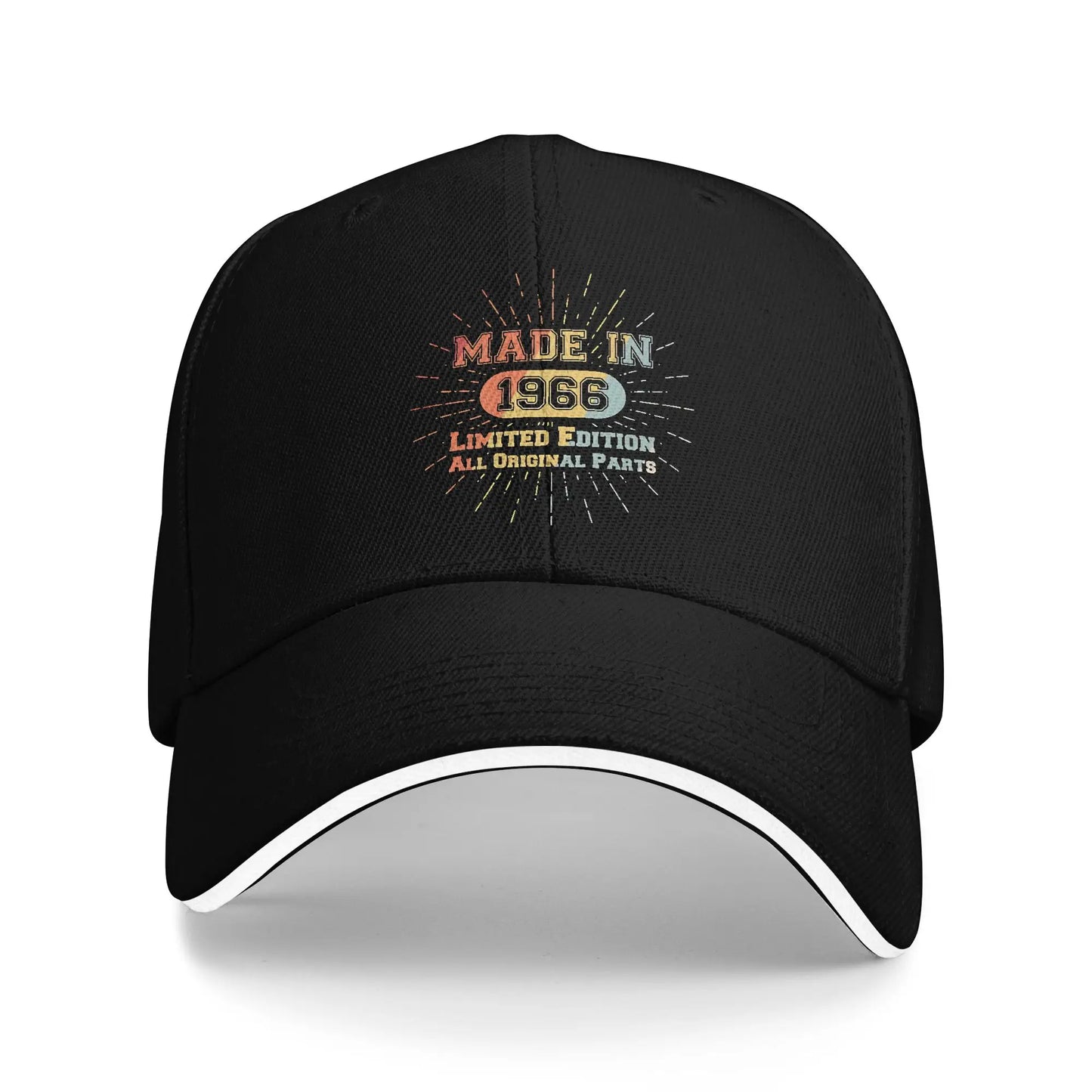 Men Women Born in 1966 vintage age 60 years old funny 60th birthday Hat Fashion Baseball Cap  Sun Hat Travel Headewear