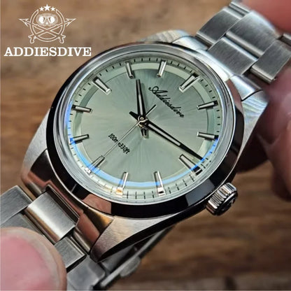 ADDIESDIVE AD2066 Men's Luxury Watch VH31 10Bar Waterproof BGW9 Super Luminous 316L Stainless Steel Reloj Hombre Quartz Watches