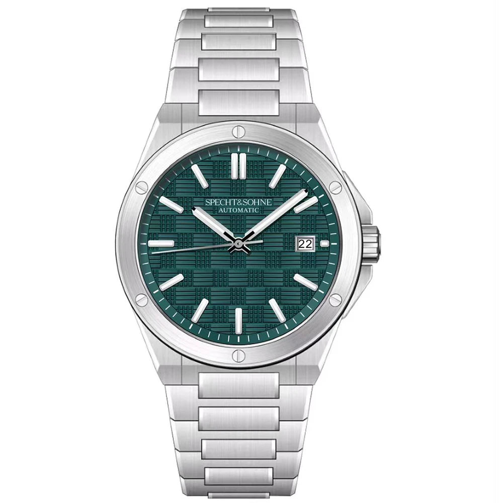 Relógio Masculino Specht&Sohne 2025 Novo 38MM Automático, Movimento Japonês Miyota 8215, Aço, Vidro de Safira, Reloj Homb Impermeável