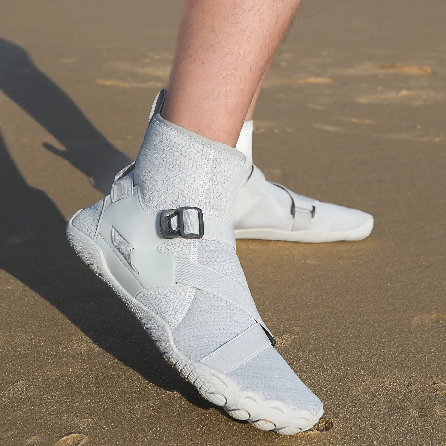 Zapatillas deportivas de exterior para senderismo y vadeo, unisex, para natación, calzado acuático de caña alta barefoot, zapatos aqua para playa, fitness, buceo y surf