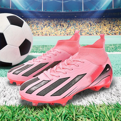 New Men Soccer Shoes Adult Non-Slip Football Boots Cleats Boys Ultralight Sport Sport Outdoor Comfortable Training Match Grass