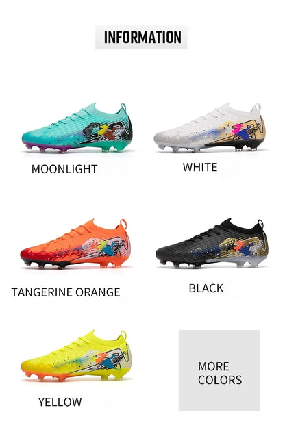 New Men Soccer Shoes Grass Ultralight Sport Comfortable Adult Non-Slip Football Boots Outdoor Cleats Sport Futsal Training Match