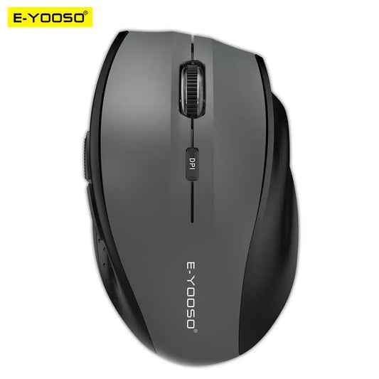 E-YOOSO E-1010 USB 2.4G bezprzewodowa mysz gamingowo-biurowa 2400 DPI, optyczna mysz do gier, ergonomiczna, do laptopa i komputera PC