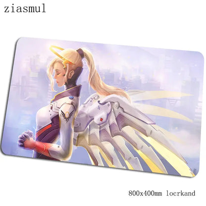 Tapete de rato Overwatch 800x400x3mm — bestseller, tapete gaming grande para rato e teclado, acessórios gaming para PC gamer