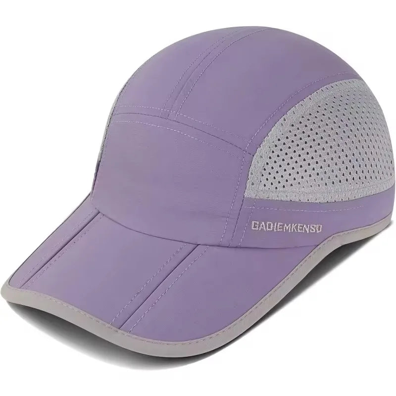 GADIEMKENSD Snabbtorkande, hopfällbara och bärbara basebollkepsar för män, sommar, havsvågbroderi, unisex, sport, solhattar, snapback-keps