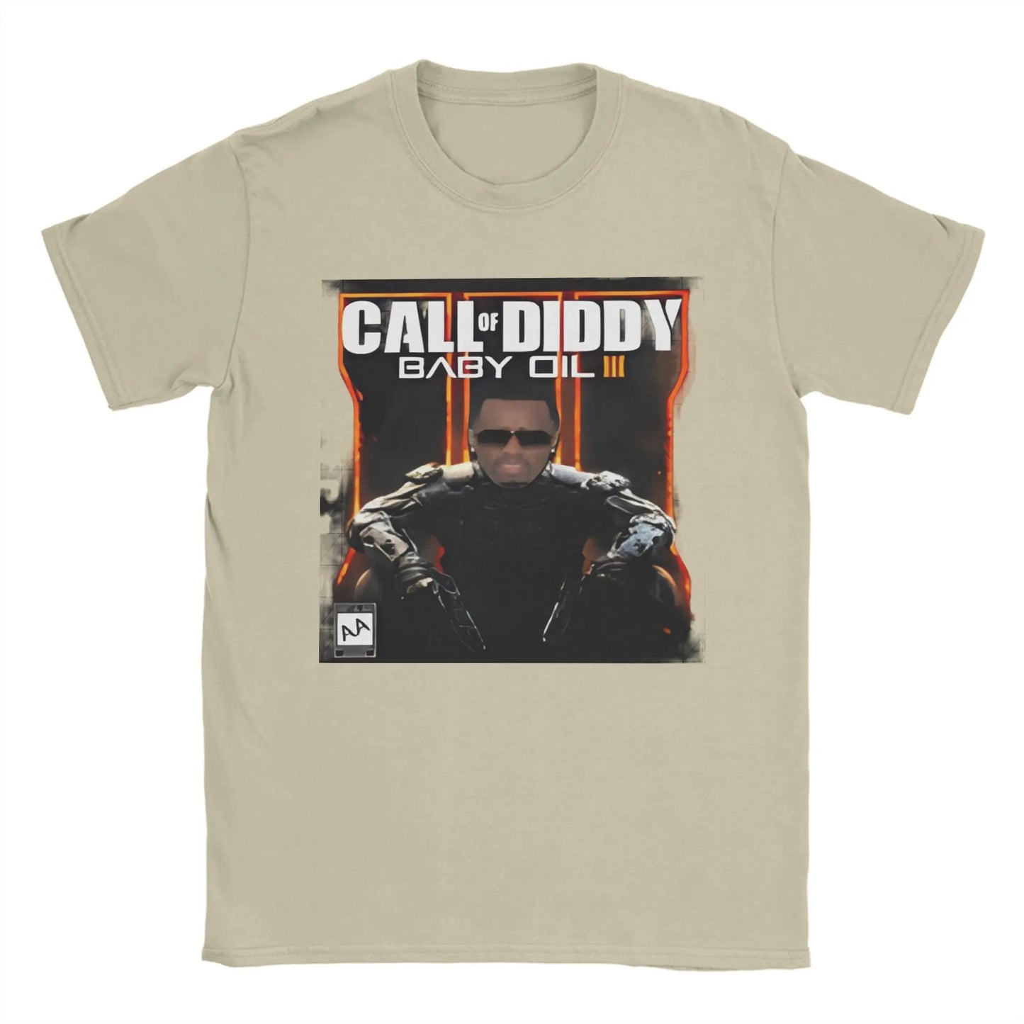 Pánské tričko Call of Diddy Party Brainrot Sigma, humorné tričko ze 100% bavlny, krátký rukáv, tričko s kulatým výstřihem, klasické oblečení