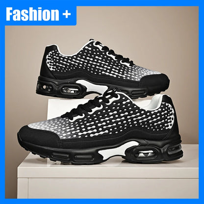 Men Sports Shoes Lightweight Rebound Soft Sole Fashionable Mesh Breathable Youth Outdoor Running Fitness Training Shoes for Men