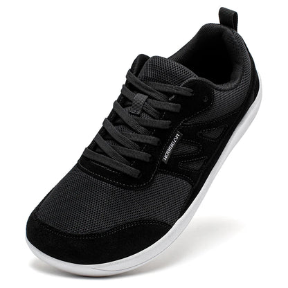 HOBIBEAR Barefoot Shoes for Women Men Zero Drop Wide Toe Box Sneakers Minimalist Lace Up Lightweight Running Shoes