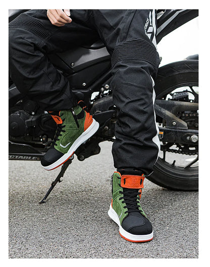 Motorcycle Boots 2026 New Men Women Motorbike Riding Shoes Breathable Biker Boots Motorboats Motorcycle Shoes Bota