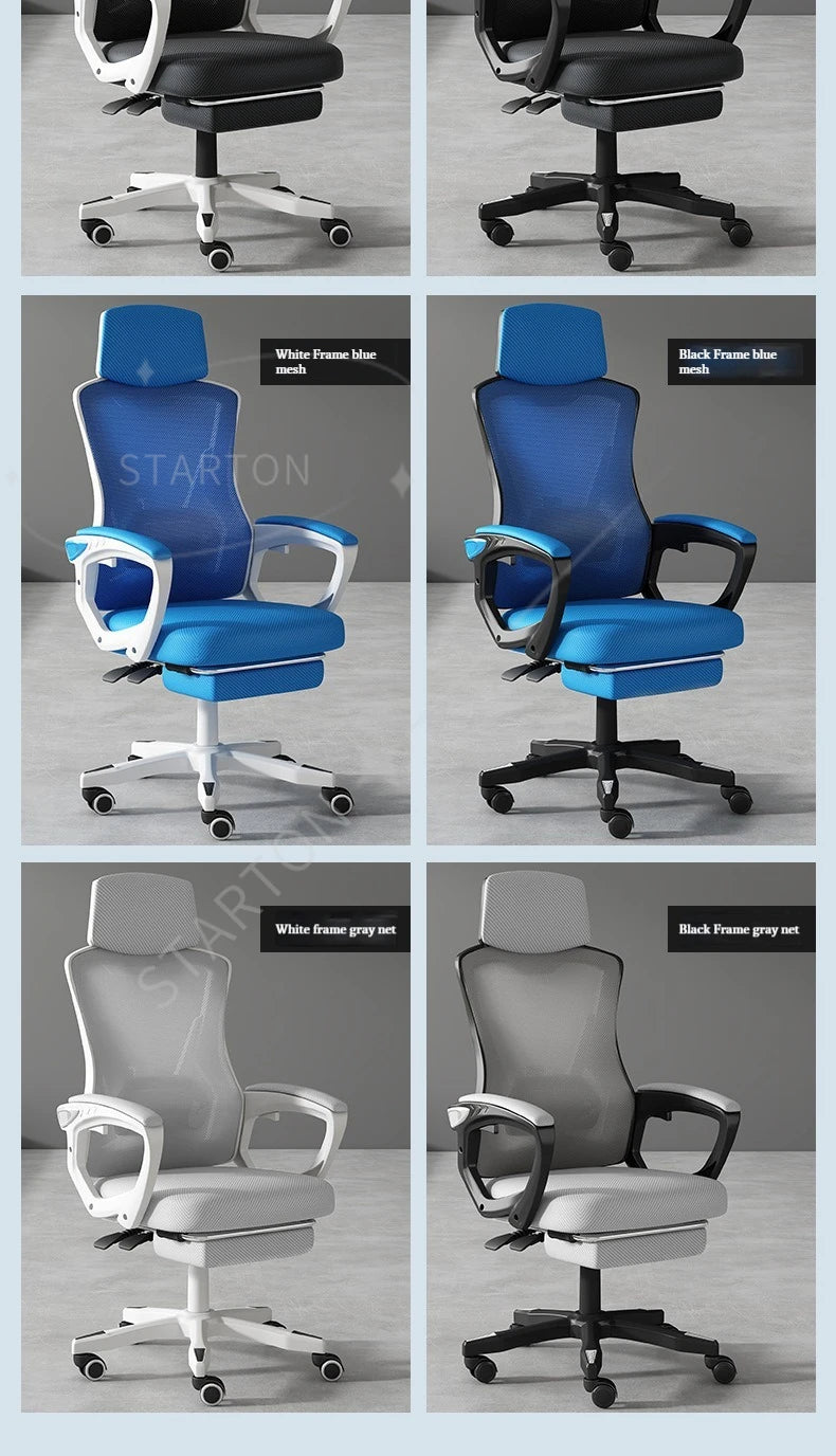 High Density Sponge Mesh Office New Design Home Office Furniture Comfortable Chair with Footrest