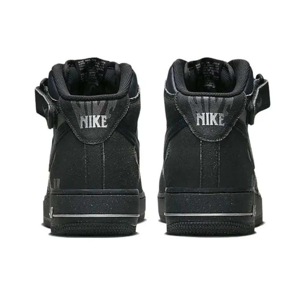 Nike Air Force 1 Mid Unisex Sneakers - Ankle Support, Classic Cushioned Comfort & Durable for All-Day Wear DQ7666-001
