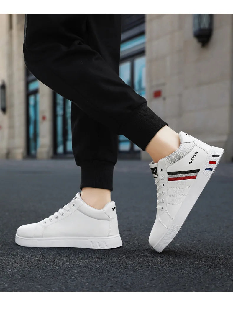 Męskie buty do skateboardingu 48 – codzienne, wysokie trampki do chodzenia, buty sportowe, oddychające buty hip-hopowe, buty uliczne, Chaussure Homme