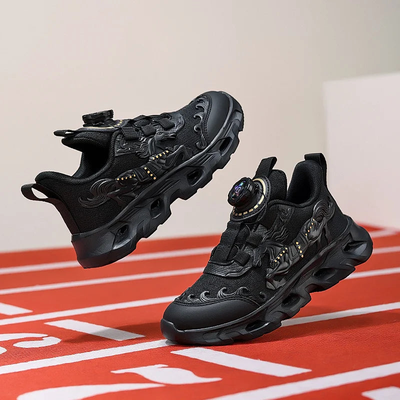 Dziecięce buty sportowe – modne, siateczkowe, studenckie, amortyzowane buty treningowe – nowe, oddychające, antypoślizgowe buty do codziennego biegania