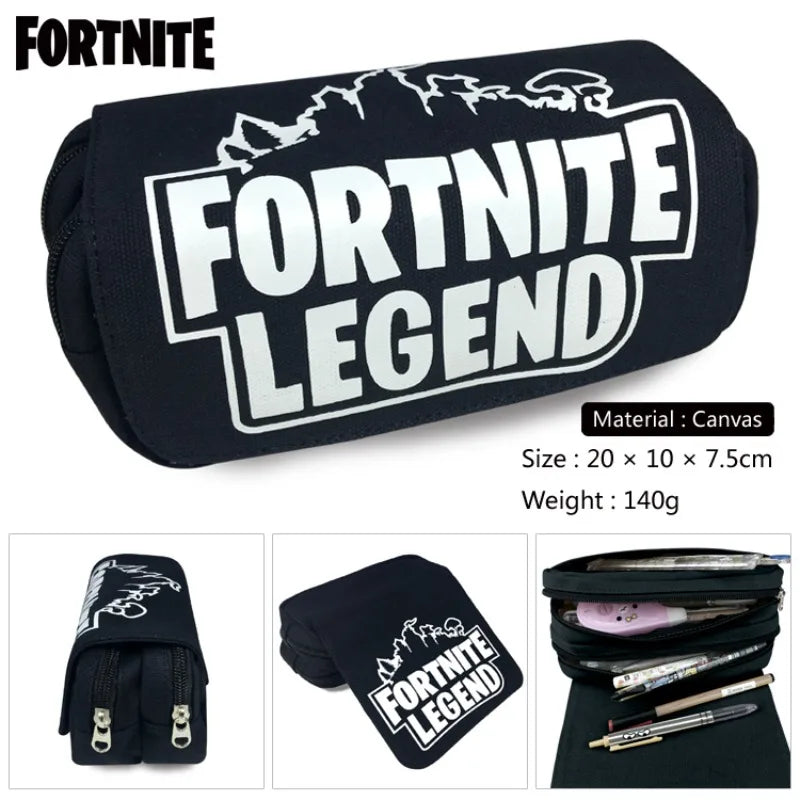 Fortnite Kids Pencil Bag Kawaii Pencil Case Large Capacity Waterproof Handheld Cosplay Pencil Pouch Office Stationery Gift Toy
