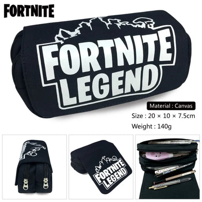 Fortnite Kids Pencil Bag Kawaii Pencil Case Large Capacity Waterproof Handheld Cosplay Pencil Pouch Office Stationery Gift Toy