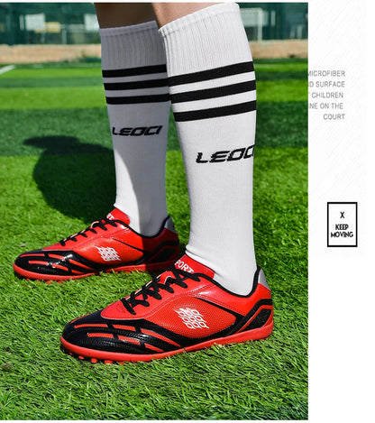 Soccer Shoes Men Turf Football Boots Fashion Firm Ground Studs Anti Slip Boy Sneakers Original Outdoor Field Training Trainers