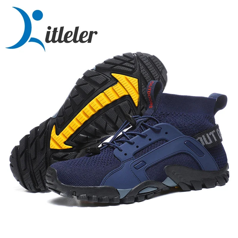 39-47 Size Men's Aqua Shoes Anti-Slip Male Sneakers Mountain Hiking Shoes Quick-Drying Water Shoes Soft Men Casual Sneakers 2024
