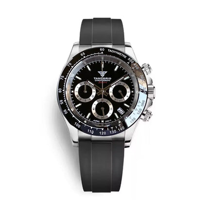 Relógio de Luxo para Homem VK63 com Movimento de Quartzo, Cronógrafo Business, 39mm, Aço/Ouro Rosa, Data, Mostrador Luminescente, Cronógrafo Completo