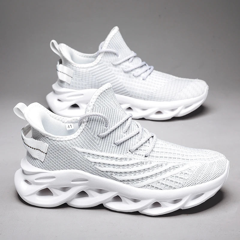 New Running Sneakers Newest Breathable Comfort For Women Low Top Large Size Men's Sports Increase Shoes Mesh Jogging Casual