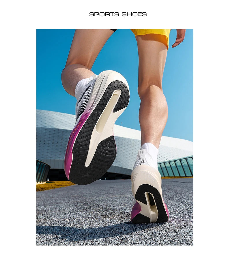 Marathon Men Running Shoes Carbon Board Speciality Sports Breathable Lightweight Women's Comfortable Chunta Athletic Sneakers