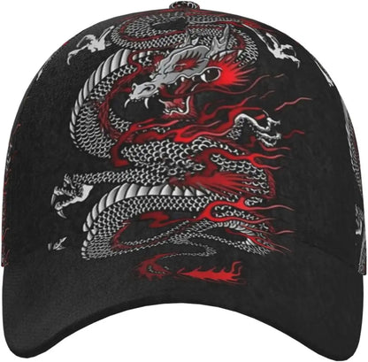 Dragon Snapback-keps, basebollkepsar för män, solhatt för män, justerbar, snygg truckerkeps för kvinnor och män