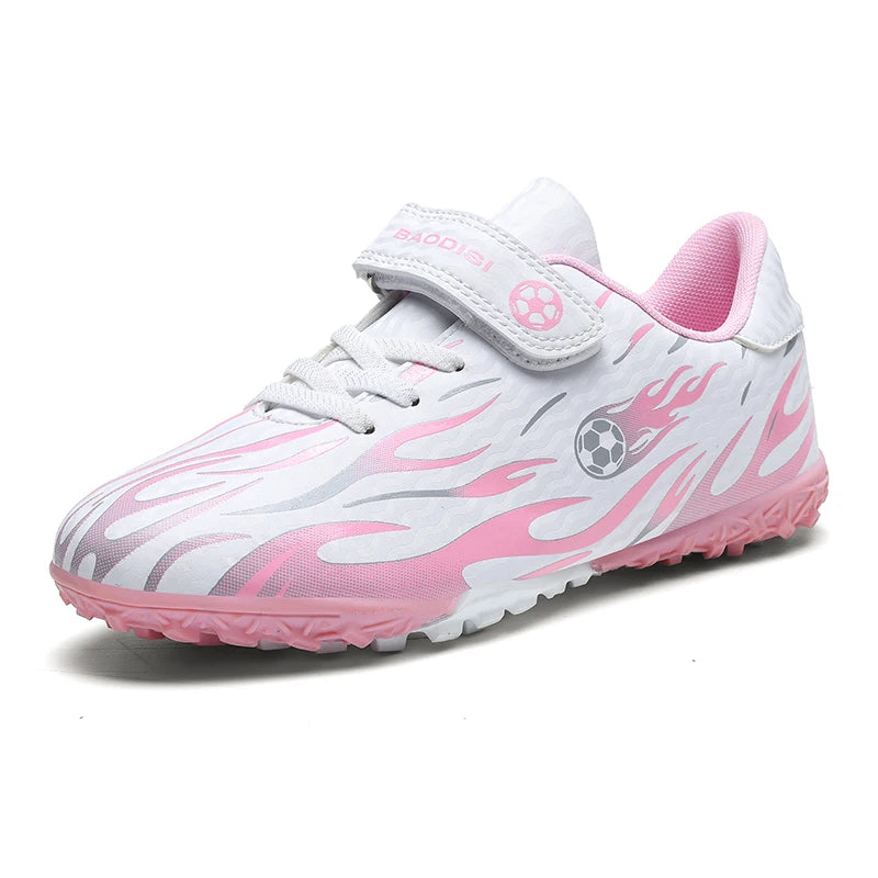 Children's Soccer Shoes Lightweight Football Sneakers Kids Sports Shoes Outdoor Non-Slip Futsal Shoes Boys Girls Training Shoes