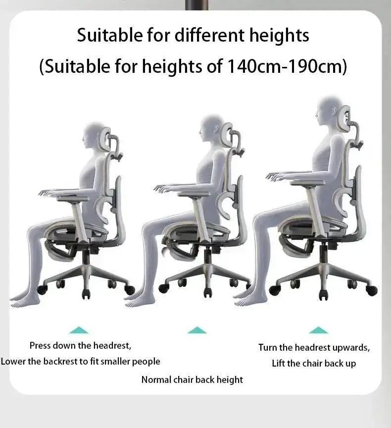 Support, Electronic Gaming Seat Computer Chair Back Adjustable Ergonomic Free Delivery Office Chair Wheelchair Furniture
