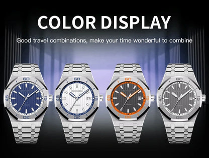 New Luxury Specht & Söhne Automatic Mechanical Watches Japan 8215 Movt Stainless Steel Watch Sapphire Crystal Waterproof 40MM