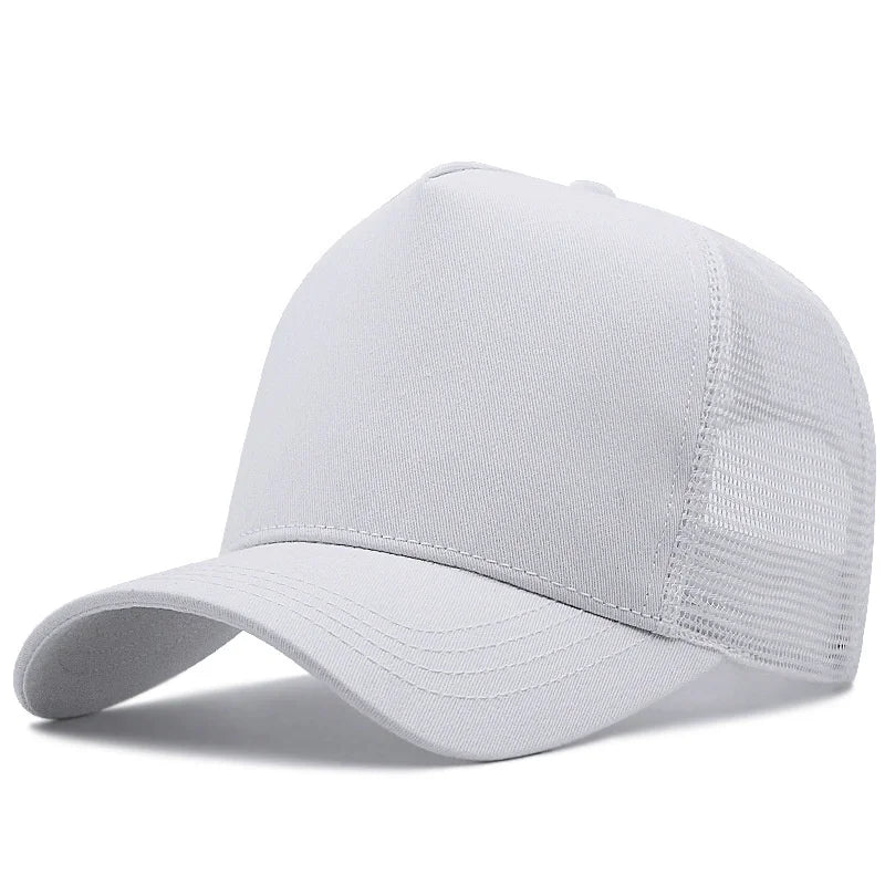 Casquette de camionneur en coton pour adulte, casquettes de soleil en maille pour femme, grandes casquettes pour homme, casquettes de baseball grande taille, 55-60 cm, 60-65 cm